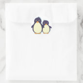 Penguin Paradise Ronde Sticker (Tas)