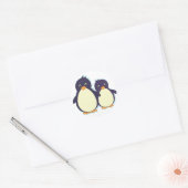 Penguin Paradise Ronde Sticker (Envelop)
