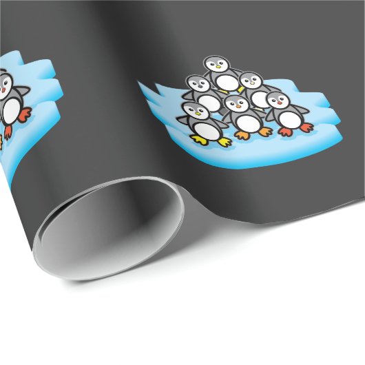 Penguin Party Antarctica Zoo Animal Love Zookeeper Cadeaupapier (Rol Hoek)