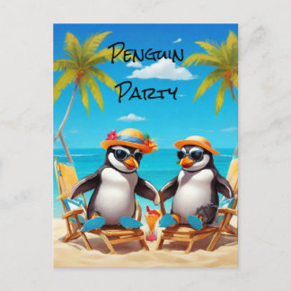 Penguin Party Briefkaart