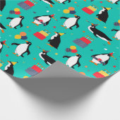 Penguin Party Cadeaupapier (Hoek)