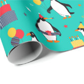 Penguin Party Cadeaupapier (Rol Hoek)