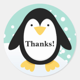 Penguin Party Dank u Stickers