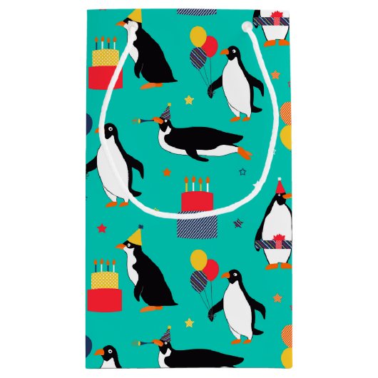 Penguin Party Klein Cadeauzakje (Achterkant)