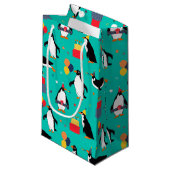 Penguin Party Klein Cadeauzakje (Voorkant Gekanteld)