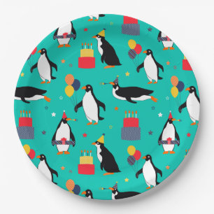 Penguin Party Papieren Bordje