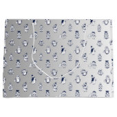 Penguin Party Perfect: Stijlvolle Gift Bag Delight Groot Cadeauzakje (Voorkant)