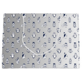 Penguin Party Perfect: Stijlvolle Gift Bag Delight Groot Cadeauzakje