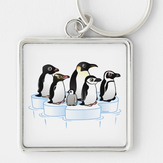 Penguin Party Sleutelhanger (Voorkant)