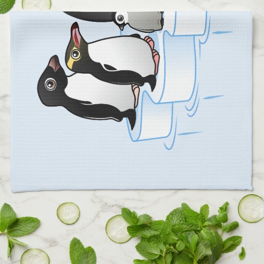 Penguin Party Theedoek (Gevouwen)