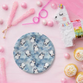 Penguin Pattern Baby shower Borden Papieren Bordje (Feest)