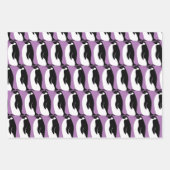 Penguin Pattern Black White Gift Inpakpapier Vel (Voorkant)