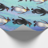 Penguin Pattern Cadeaupapier (Hoek)