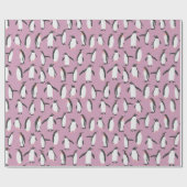 Penguin Pattern Cadeaupapier (Vlak)