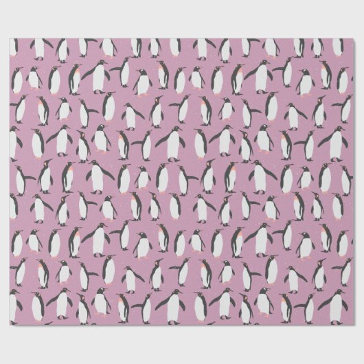 Penguin Pattern Cadeaupapier (Vlak)