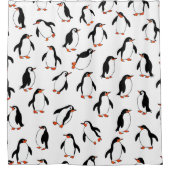 Penguin Pattern Douchegordijn (Voorkant)