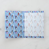 Penguin Pattern Feestdagen Kaart (Binnen)