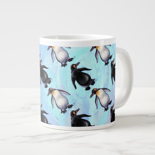 Penguin Pattern Grote Koffiekop (Voorkant rechts)