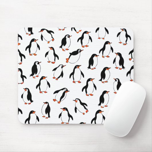 Penguin Pattern Muismat (Met muis)