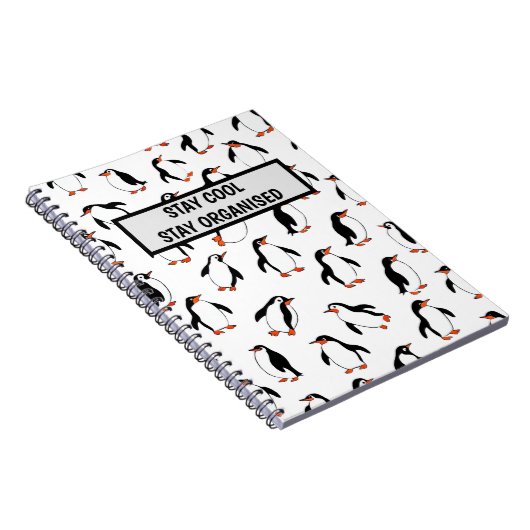 Penguin Pattern Notitieboek (Rechterzijde)