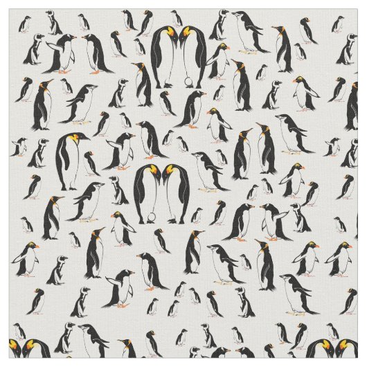Penguin Pattern Stof (Close Up)