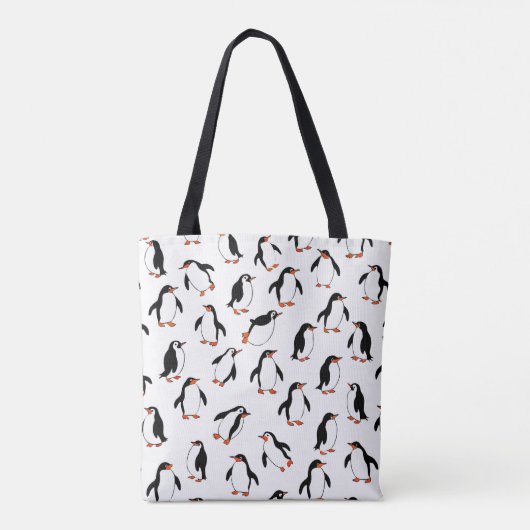 Penguin Pattern Tote Bag (Achterkant)