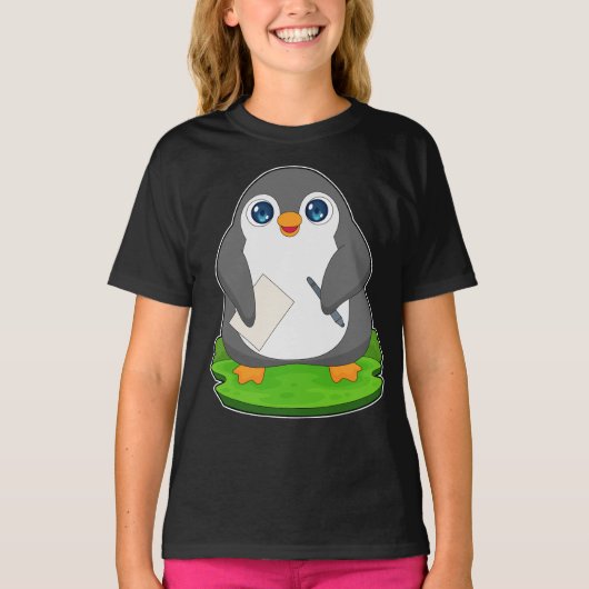 Penguin Pen papier T-shirt (Voorkant)