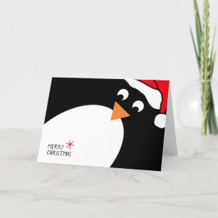 Penguin Persoonlijke kerstKaart Feestdagen Kaart