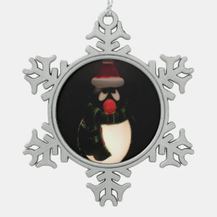 Penguin Pewter Ornament