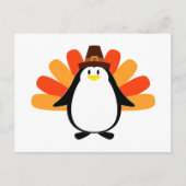 Penguin Pilgrim Turkey mash-up Briefkaart (Voorkant)