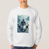 Penguin Plane Pilot T-shirt (Voorkant)
