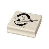 Penguin Plays Guitar Cute Rubberstempel (Stempel)