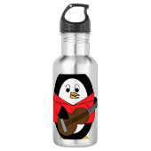 Penguin Plays Guitar Cute Waterfles (Voorkant)
