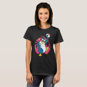 Penguin Pool Party Inflatable Sphere Water Ball T-shirt (Voorkant volledig)
