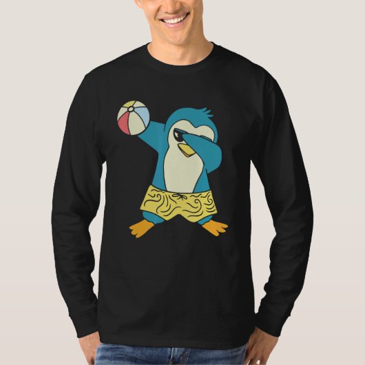 Penguin   Pool Party Inflatable Sphere Water Ball T-shirt (Voorkant)