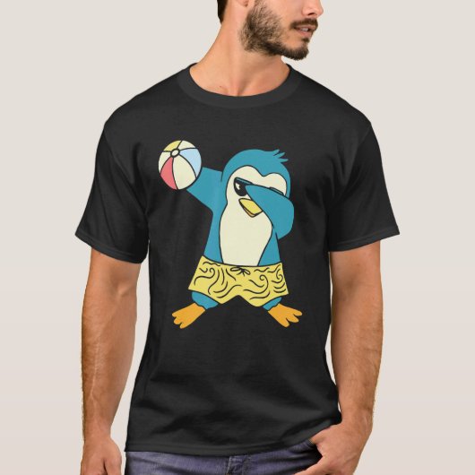 Penguin   Pool Party Inflatable Sphere Water Ball T-shirt (Voorkant)