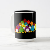 Penguin Pool Tweekleurige Koffiemok (Voorkant links)