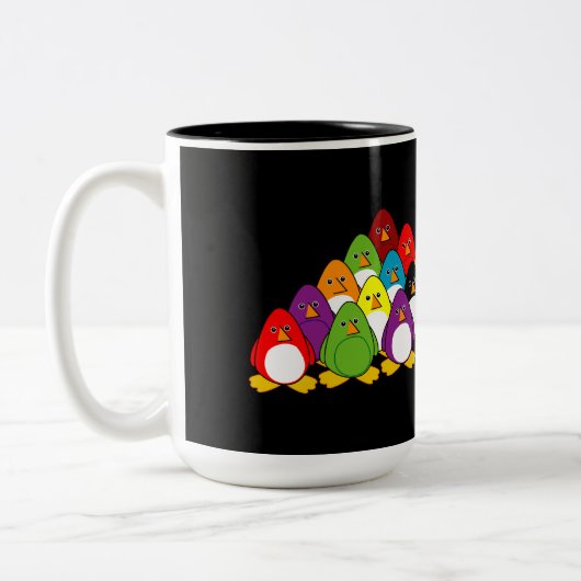 Penguin Pool Tweekleurige Koffiemok (Links)