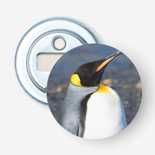 Penguin Portrait Button Flesopener (Voorkant)