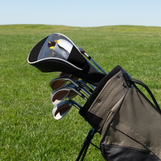Penguin Portrait Golfheadcover (Insitu)