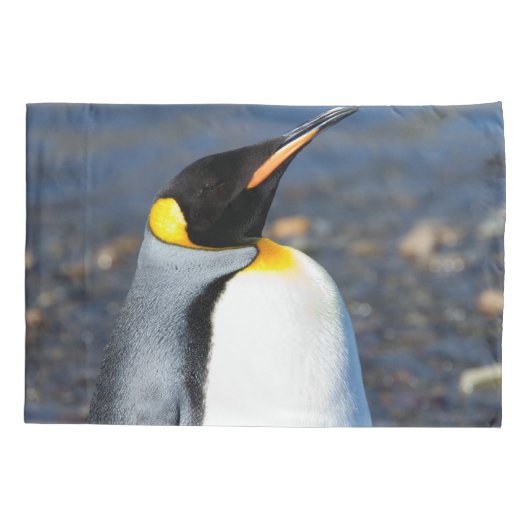 Penguin Portrait Kussensloop (Achterkant)