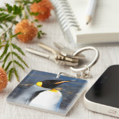 Penguin Portrait Sleutelhanger (Voorkant Rechts)