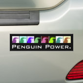 Penguin Power Bumpersticker (Op auto)