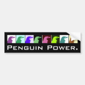 Penguin Power Bumpersticker (Voorkant)