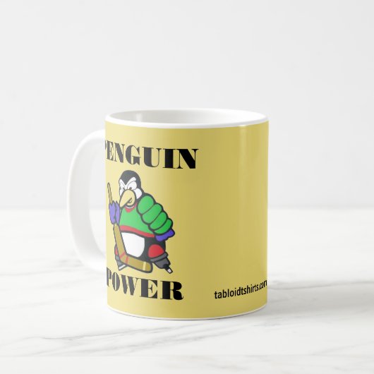 Penguin Power Koffiemok (Voorkant links)