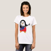 Penguin Pplay Bass Guitar Cute T-shirt (Voorkant volledig)
