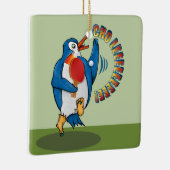 Penguin Pplay Ping Pong Keramisch Ornament (Rechts)