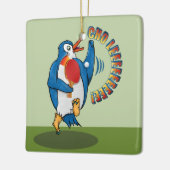 Penguin Pplay Ping Pong Keramisch Ornament (Links)