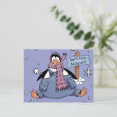 Penguin Prettige feestdagen (Staand voorkant)