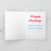 Penguin "Prettige feestdagen" Kaart (Binnen)